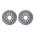 4612-73027 by DYNAMIC FRICTION COMPANY - Geospec Rotors with 5000 Euro Ceramic Brake Pads includes Hardware