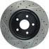 127.58001L by STOPTECH - StopTech Sport Drilled & Slotted Brake Rotor; Front Left