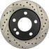 127.33067L by STOPTECH - StopTech Sport Drilled & Slotted Brake Rotor; Rear Left