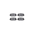4612-42008 by DYNAMIC FRICTION COMPANY - Geospec Rotors with 5000 Euro Ceramic Brake Pads includes Hardware