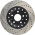 127.33102L by STOPTECH - StopTech Sport Drilled & Slotted Brake Rotor; Rear Left