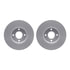 4612-54007 by DYNAMIC FRICTION COMPANY - Geospec Rotors with 5000 Euro Ceramic Brake Pads includes Hardware