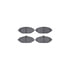 6502-63439 by DYNAMIC FRICTION COMPANY - DFC Brake Rotor with 5000 Advanced Brake Pads