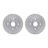 6502-80049 by DYNAMIC FRICTION COMPANY - DFC Brake Rotor with 5000 Advanced Brake Pads