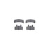 6512-47155 by DYNAMIC FRICTION COMPANY - Brake Rotor with 5000 Brake Pads and Hardware Kit