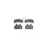 6412-40001 by DYNAMIC FRICTION COMPANY - Brake Rotor- HD Brake Pad - Hardware