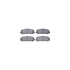 6412-68001 by DYNAMIC FRICTION COMPANY - Brake Rotor- HD Brake Pad - Hardware