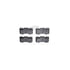 6612-11115 by DYNAMIC FRICTION COMPANY - Rotors with 5000 Euro Ceramic Brake Pads includes Hardware