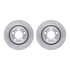 6612-13502 by DYNAMIC FRICTION COMPANY - Rotors with 5000 Euro Ceramic Brake Pads includes Hardware