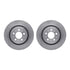 6612-27183 by DYNAMIC FRICTION COMPANY - Rotors with 5000 Euro Ceramic Brake Pads includes Hardware