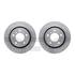 6612-31227 by DYNAMIC FRICTION COMPANY - Rotors with 5000 Euro Ceramic Brake Pads includes Hardware