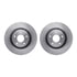 6612-46033 by DYNAMIC FRICTION COMPANY - Rotors with 5000 Euro Ceramic Brake Pads includes Hardware