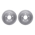 6612-63134 by DYNAMIC FRICTION COMPANY - Rotors with 5000 Euro Ceramic Brake Pads includes Hardware