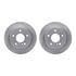 6612-63189 by DYNAMIC FRICTION COMPANY - Rotors with 5000 Euro Ceramic Brake Pads includes Hardware