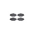 6612-63278 by DYNAMIC FRICTION COMPANY - Rotors with 5000 Euro Ceramic Brake Pads includes Hardware