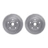 6612-74042 by DYNAMIC FRICTION COMPANY - Rotors with 5000 Euro Ceramic Brake Pads includes Hardware