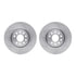 6612-74214 by DYNAMIC FRICTION COMPANY - Rotors with 5000 Euro Ceramic Brake Pads includes Hardware