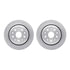 6612-75010 by DYNAMIC FRICTION COMPANY - Rotors with 5000 Euro Ceramic Brake Pads includes Hardware