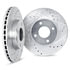 7002-03002 by DYNAMIC FRICTION COMPANY - Brake Rotors - Drilled & Slotted - Silver