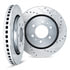 7002-21004 by DYNAMIC FRICTION COMPANY - Brake Rotors - Drilled & Slotted - Silver