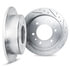 7002-21033 by DYNAMIC FRICTION COMPANY - Brake Rotors - Drilled & Slotted - Silver