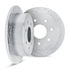 7002-54214 by DYNAMIC FRICTION COMPANY - Brake Rotors - Drilled & Slotted - Silver