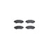 6512-63602 by DYNAMIC FRICTION COMPANY - Rotors with 5000 Advanced Brake Pads includes Hardware