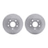 6512-74393 by DYNAMIC FRICTION COMPANY - Brake Rotor with 5000 Brake Pads and Hardware Kit