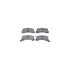 6512-76174 by DYNAMIC FRICTION COMPANY - Brake Rotor with 5000 Brake Pads and Hardware Kit