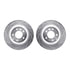 7512-02139 by DYNAMIC FRICTION COMPANY - Rotors-Drilled & Slotted-Silver w/ 5000 Advanced Brake Pads Incl Hdw