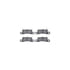 7512-02139 by DYNAMIC FRICTION COMPANY - Rotors-Drilled & Slotted-Silver w/ 5000 Advanced Brake Pads Incl Hdw
