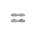 7512-03004 by DYNAMIC FRICTION COMPANY - Rotors-Drilled & Slotted-Silver w/ 5000 Advanced Brake Pads Incl Hdw