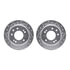7512-03038 by DYNAMIC FRICTION COMPANY - Brake Rotor - Dimpled & Slotted - Silver w/5000 Brake Pads & HW Kit