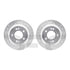 7512-03110 by DYNAMIC FRICTION COMPANY - Rotors-Drilled & Slotted-Silver w/ 5000 Advanced Brake Pads Incl Hdw