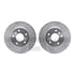 7512-11001 by DYNAMIC FRICTION COMPANY - Brake Rotor - Drilled & Slotted - Silver w/5000 Brake Pads & HW Kit