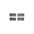 7512-11022 by DYNAMIC FRICTION COMPANY - Brake Rotor - Drilled & Slotted - Silver w/5000 Brake Pads & HW Kit