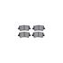 7512-11034 by DYNAMIC FRICTION COMPANY - Rotors-Drilled & Slotted-Silver w/ 5000 Advanced Brake Pads Incl Hdw