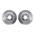 7512-11103 by DYNAMIC FRICTION COMPANY - Rotors-Drilled & Slotted-Silver w/ 5000 Advanced Brake Pads Incl Hdw