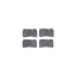 7512-11103 by DYNAMIC FRICTION COMPANY - Rotors-Drilled & Slotted-Silver w/ 5000 Advanced Brake Pads Incl Hdw