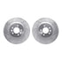 7512-11091 by DYNAMIC FRICTION COMPANY - Rotors-Drilled & Slotted-Silver w/ 5000 Advanced Brake Pads Incl Hdw