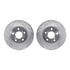 7512-13006 by DYNAMIC FRICTION COMPANY - Rotors-Drilled & Slotted-Silver w/ 5000 Advanced Brake Pads Incl Hdw