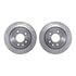7512-20004 by DYNAMIC FRICTION COMPANY - Rotors-Drilled & Slotted-Silver w/ 5000 Advanced Brake Pads Incl Hdw