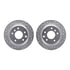 7512-20003 by DYNAMIC FRICTION COMPANY - Rotors-Drilled & Slotted-Silver w/ 5000 Advanced Brake Pads Incl Hdw