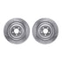 7512-20114 by DYNAMIC FRICTION COMPANY - Rotors-Drilled & Slotted-Silver w/ 5000 Advanced Brake Pads Incl Hdw