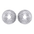 7512-21014 by DYNAMIC FRICTION COMPANY - Rotors-Drilled & Slotted-Silver w/ 5000 Advanced Brake Pads Incl Hdw