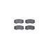 7512-21014 by DYNAMIC FRICTION COMPANY - Rotors-Drilled & Slotted-Silver w/ 5000 Advanced Brake Pads Incl Hdw