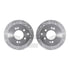 7512-21018 by DYNAMIC FRICTION COMPANY - Rotors-Drilled & Slotted-Silver w/ 5000 Advanced Brake Pads Incl Hdw