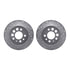 7512-27010 by DYNAMIC FRICTION COMPANY - Rotors-Drilled & Slotted-Silver w/ 5000 Advanced Brake Pads Incl Hdw