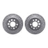 7512-27009 by DYNAMIC FRICTION COMPANY - Rotors-Drilled & Slotted-Silver w/ 5000 Advanced Brake Pads Incl Hdw