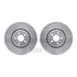 7512-27055 by DYNAMIC FRICTION COMPANY - Brake Rotor - Drilled & Slotted - Silver w/5000 Brake Pads & HW Kit